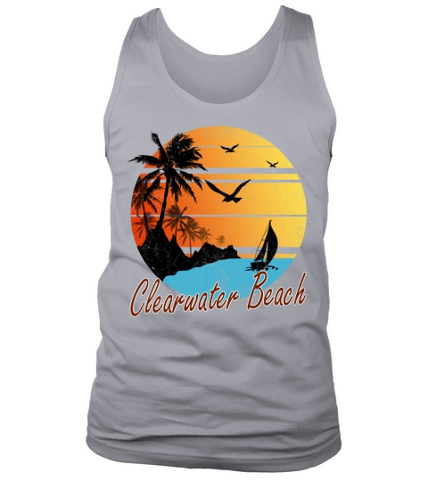 Vintage Clearwater Beach Summer Gift 2020 Tank Top Unisex
