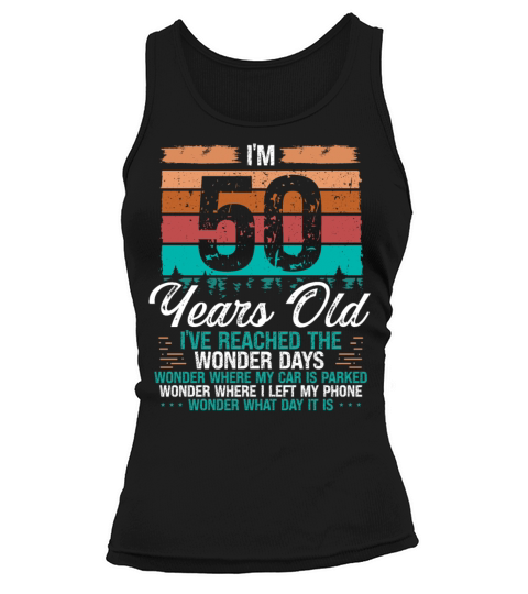 50th Birthday Idea Birthdays Retro 50 Years Old Tank top Woman