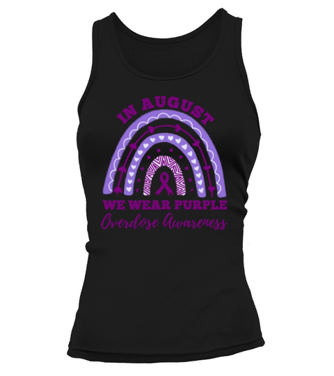 In August We Wear Purple Overdose Awareness Tank top Woman