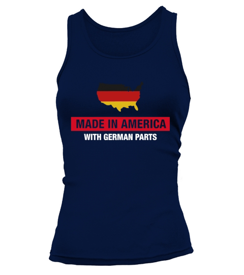 Made In America With German Parts Germany Flag - Mens T-Shirt Tank top Woman