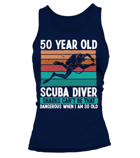 Scuba Diving 50th Birthday Idea for Scuba Diver Tank top Woman