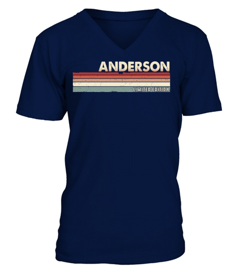 Anderson - Funny Retro Vintage Name 80s 90s V-Neck T-shirt