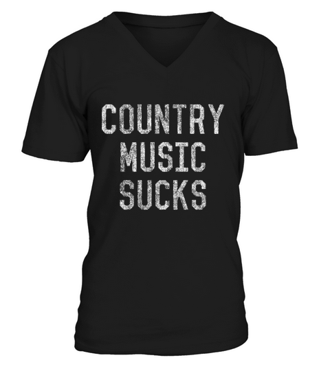 Vintage Country Music Sucks T Shirt V-Neck T-shirt