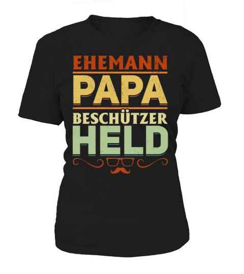 Husband Dad Protector Hero Fathers Day Vintage Women's T-Shirt