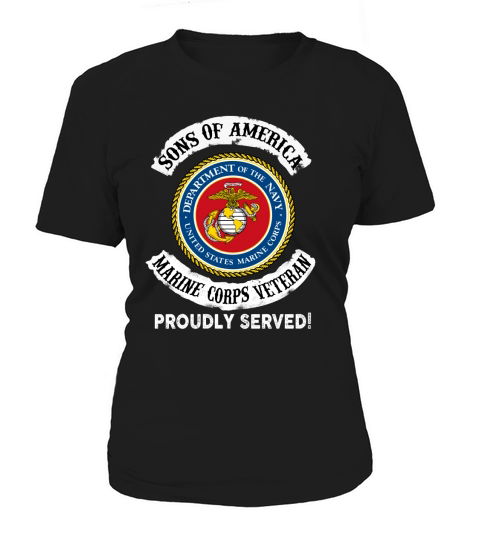 Son of America - Marine Corps Veteran - Proudly Served Women's T-Shirt
