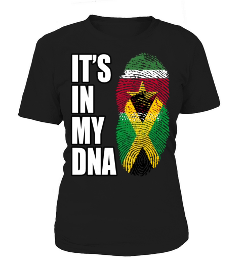 Surinamese And Jamaican Vintage Heritage DNA Flag Women's T-Shirt
