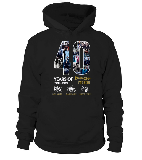 40 Years Of 1980-2020 Depeche Mode Signatures shirt Hoodie Unisex