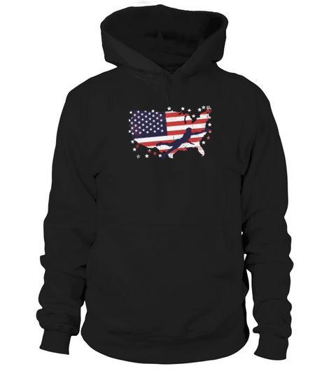 American flag Ultimate Frisbee Hoodie Unisex