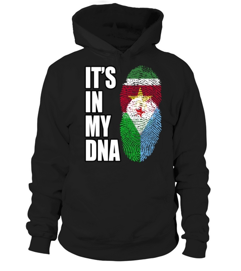 Surinamese And Djiboutian Vintage Heritage DNA Fla Hoodie Unisex