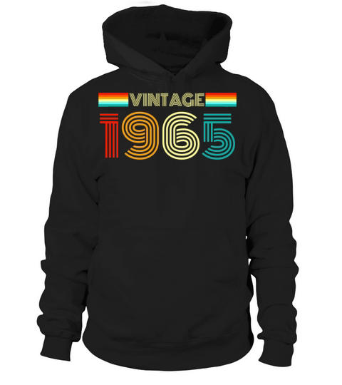 Vintage Retro 1965 - Vintage 1965 Birthday Gift Hoodie Unisex