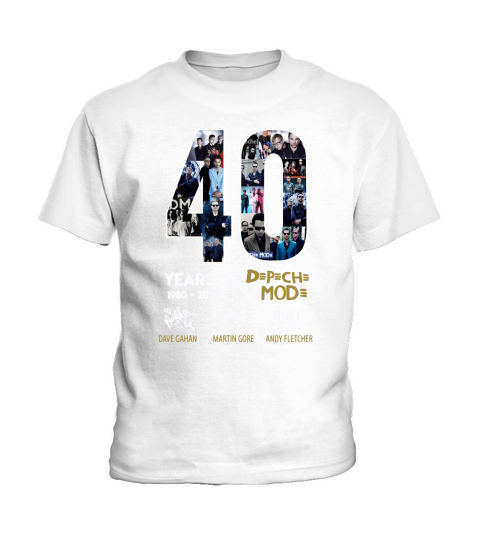 40 Years Of 1980-2020 Depeche Mode Signatures shirt Kids T-Shirt
