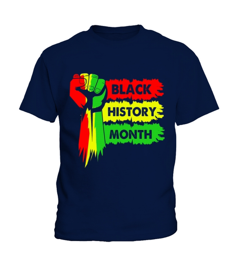 Black History Month Hand Fist Kids T-Shirt