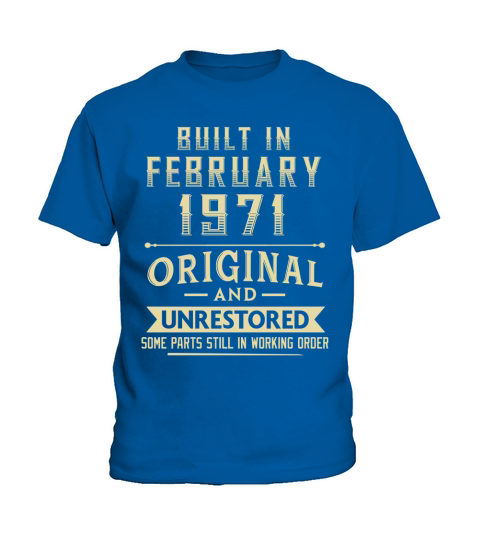 Built in february 1971 original and unrestored Kids T-Shirt