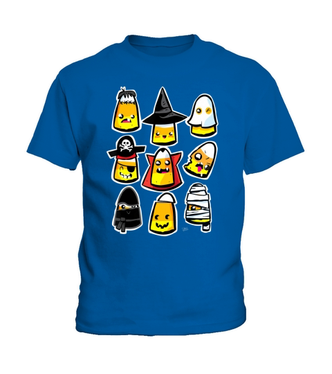 Funny Halloween Holiday Candy Corn Kawaii Cute Womens Funny Gift shirt Kids T-Shirt
