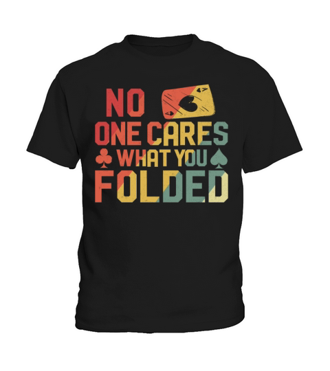 Poker Cards Vintage Retro No One Kids T-Shirt