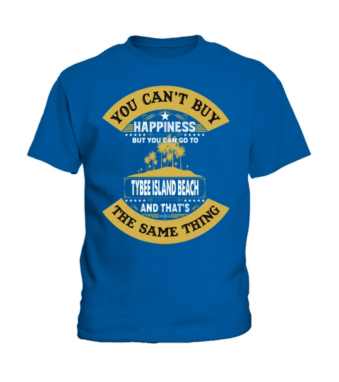 You Can Not Buy Happiness But You Can Go To Tybee Island Beach Summer Vacation Kids T-Shirt