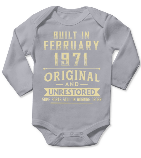 Built in february 1971 original and unrestored Long Sleeve Baby One-Piece
