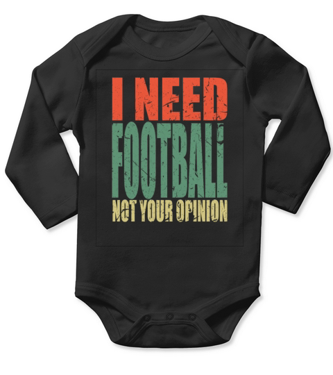Football Saying Funny Long Sleeve Baby One-Piece
