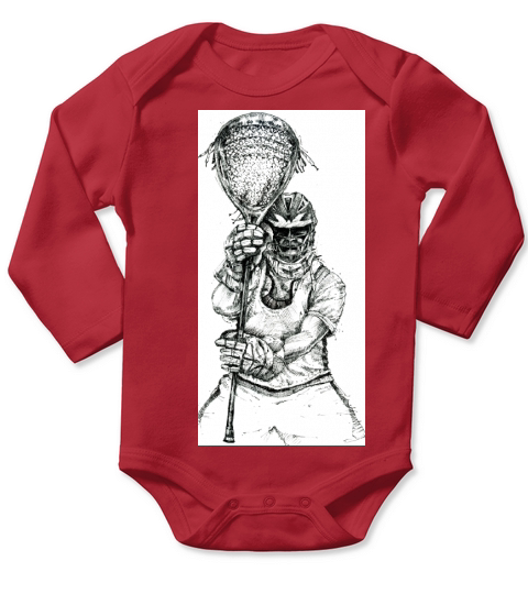 Lacrosse Goalie - iPhone 7 plus Long Sleeve Baby One-Piece