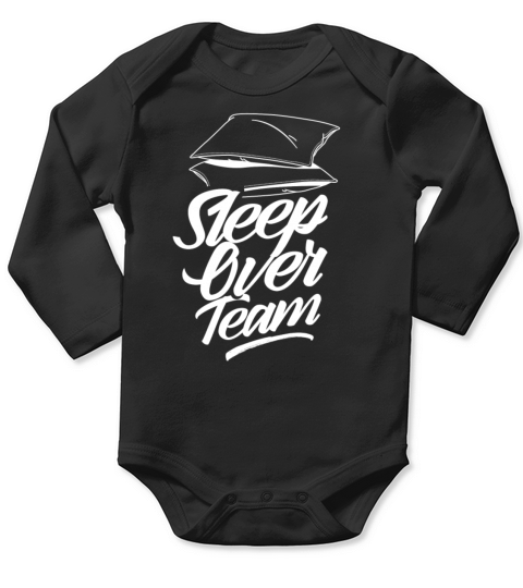 Sleepover Team Party Cute Overnight Long Sleeve Baby One-Piece