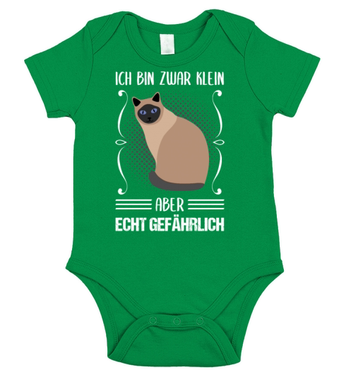Cat Small But Dangerous Funny Quote Gift Short Sleeve Baby One-Piece