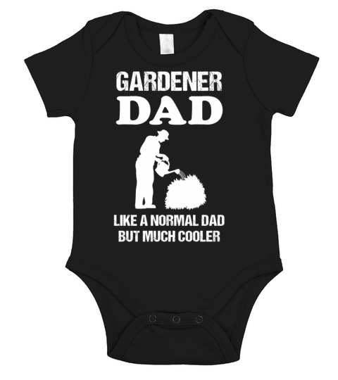 Gardener Dad Quote Horticulture Profession Gift Short Sleeve Baby One-Piece