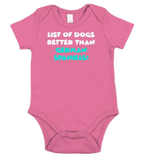 German Spaniel Short Sleeve Baby One-Piece