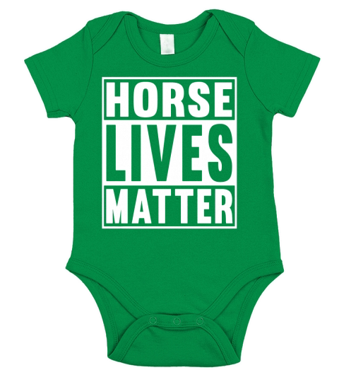 HORSE LIVES MATTER T-SHIRT Short Sleeve Baby One-Piece