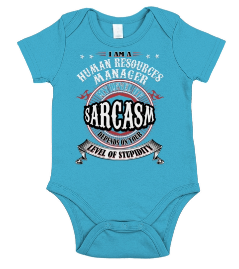 HUMAN RESOURCES MANAGER Sarcasm Short Sleeve Baby One-Piece
