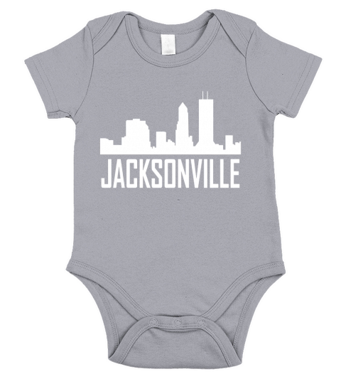 Jacksonville Florida City Skyline - Mens Organic T-Shirt Short Sleeve Baby One-Piece