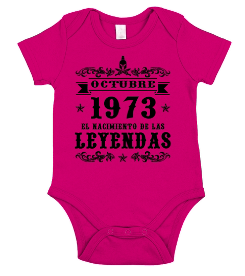 OCTUBRE 1973 El Nacimiento De Las Leyendas Short Sleeve Baby One-Piece