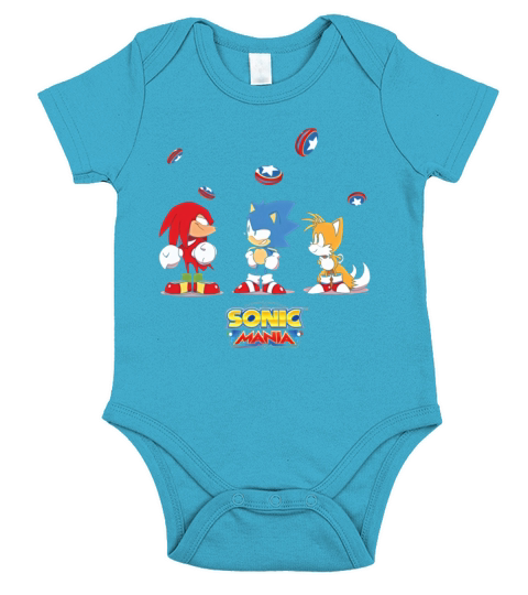 Official Sonic Mania TShirt  Flying Bouncepads Short Sleeve Baby One-Piece