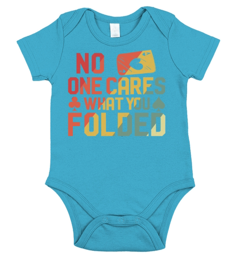 Poker Cards Vintage Retro No One Short Sleeve Baby One-Piece