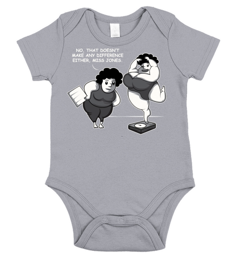 Scale Difference Determined Person Gift Short Sleeve Baby One-Piece
