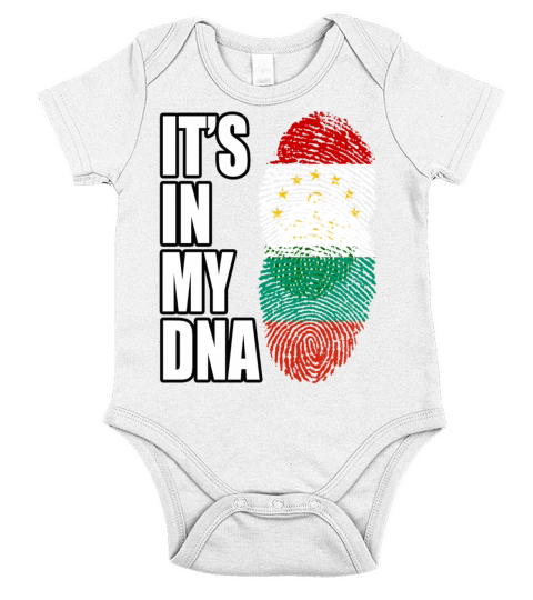 Tajikistani And Bulgarian Vintage Heritage DNA Fla Short Sleeve Baby One-Piece