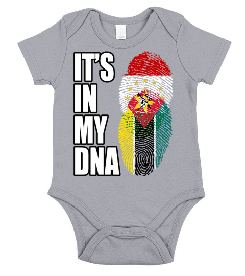 Tajikistani And Mozambican Vintage Heritage DNA Fl Short Sleeve Baby One-Piece
