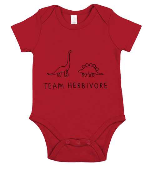 TEAM HERBIVORE vegan Short Sleeve Baby One-Piece