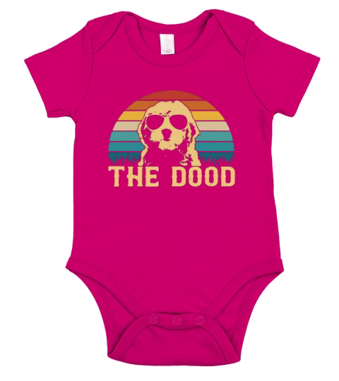 The Dood Goldendoodle Vintage Short Sleeve Baby One-Piece
