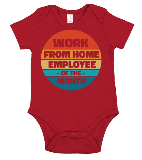 Work From Home Employee of the Month Short Sleeve Baby One-Piece