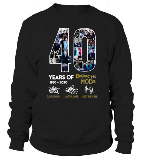 40 Years Of 1980-2020 Depeche Mode Signatures shirt Sweatshirt Unisex