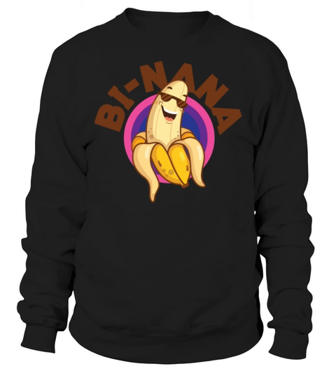 Bisexual Bi Pride Flag Pun Banana Sweatshirt Unisex