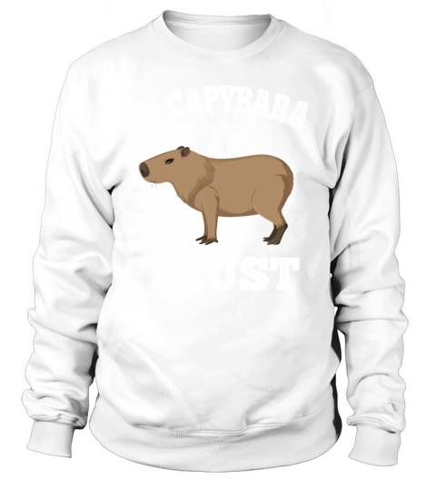 In Capybara We Trust Funny Animal Gift Sweatshirt Unisex