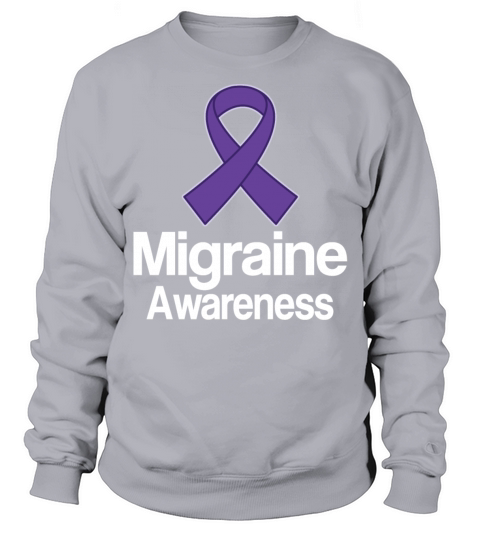 Migraine Awareness Month Ribbon Sweatshirt Unisex