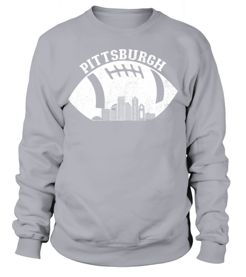 Pittsburgh Skyline Football Fan Vintage Pittsburgh Sweatshirt Unisex