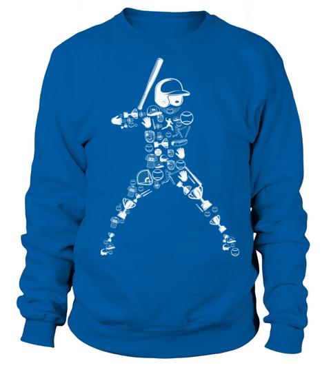 Retro Baseball Player Sweatshirt Unisex