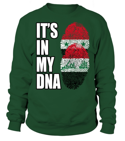 Syrian And Iraqi Vintage Heritage DNA Flag Sweatshirt Unisex