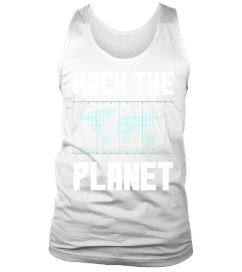 Computer Hacker Hack The Planet Mens Nerd Tank Top Unisex