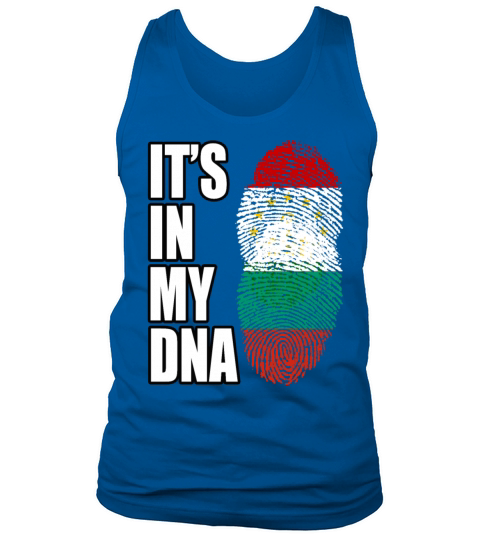 Tajikistani And Bulgarian Vintage Heritage DNA Fla Tank Top Unisex