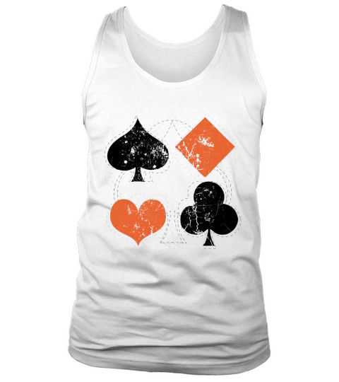 vintage poker playing cards Tank Top Unisex