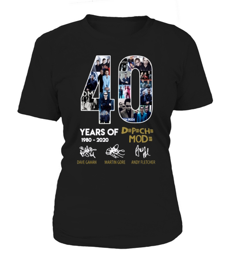 40 Years Of 1980-2020 Depeche Mode Signatures shirt Women's T-Shirt